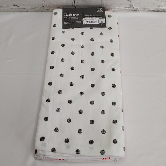 MARTHA STEWART 'ROOSTER COLLECTION' 3-PIECE COTTON KITCHEN TOWELS SET - Picture 4 of 16